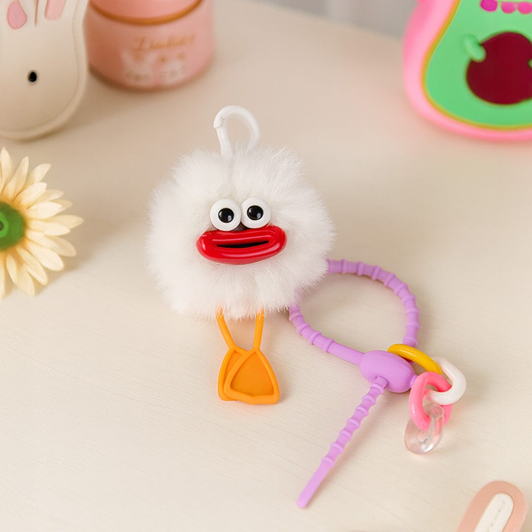 Fluffy Duck Bag Charm.