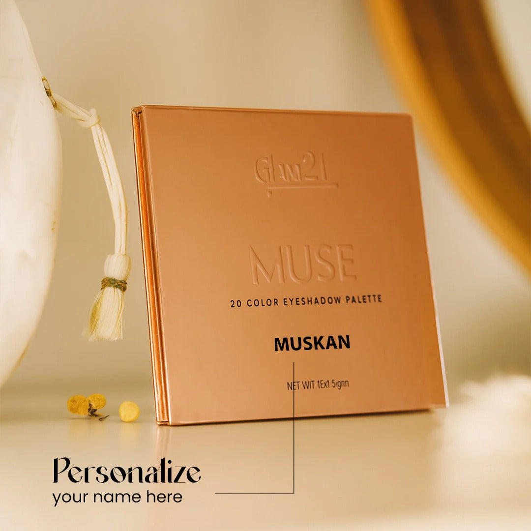 Customized Glam21 Muse 20 Color Eyeshadow Palette.