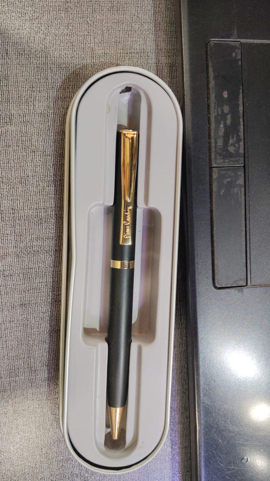 personalized black pen with golden touch u