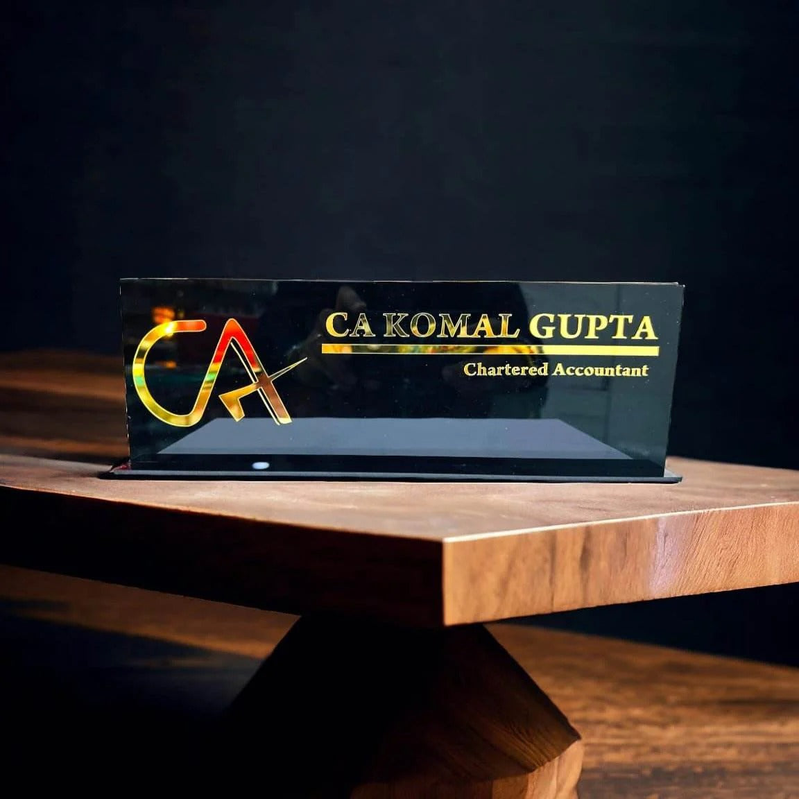 Professional Desk Name Plate for CA | Professional Desk | Gift for CA