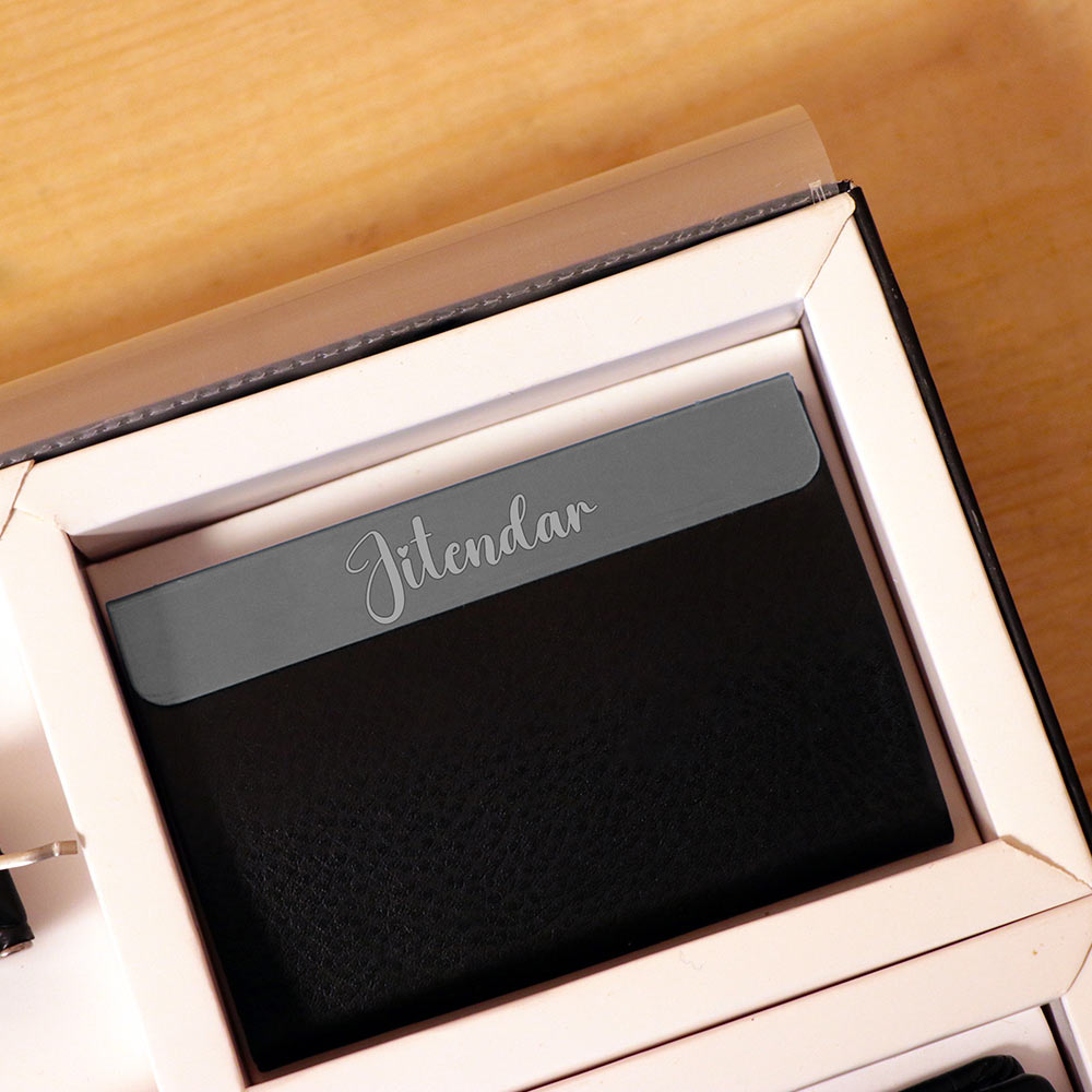 Leather Belt, Wallet, Watch And Card Holder Gift Set