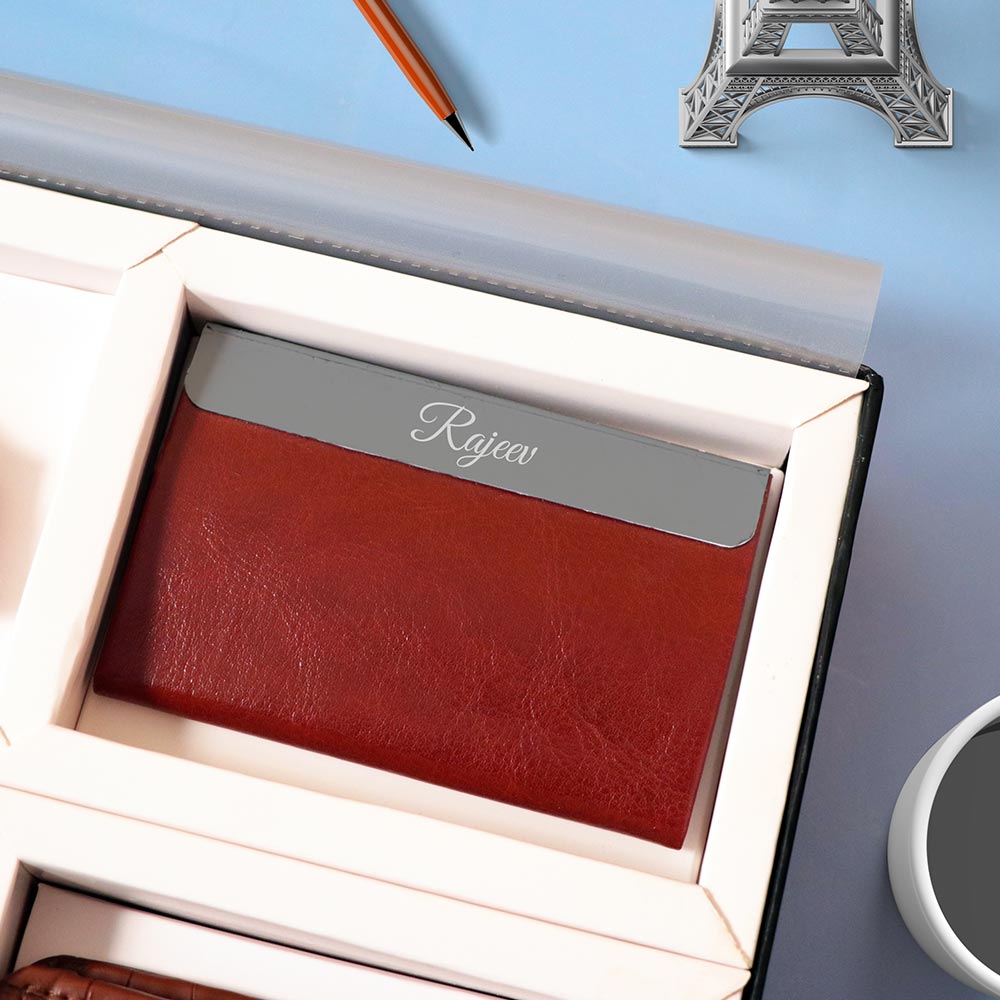 Leather Belt, Wallet, Watch And Card Holder Gift Set