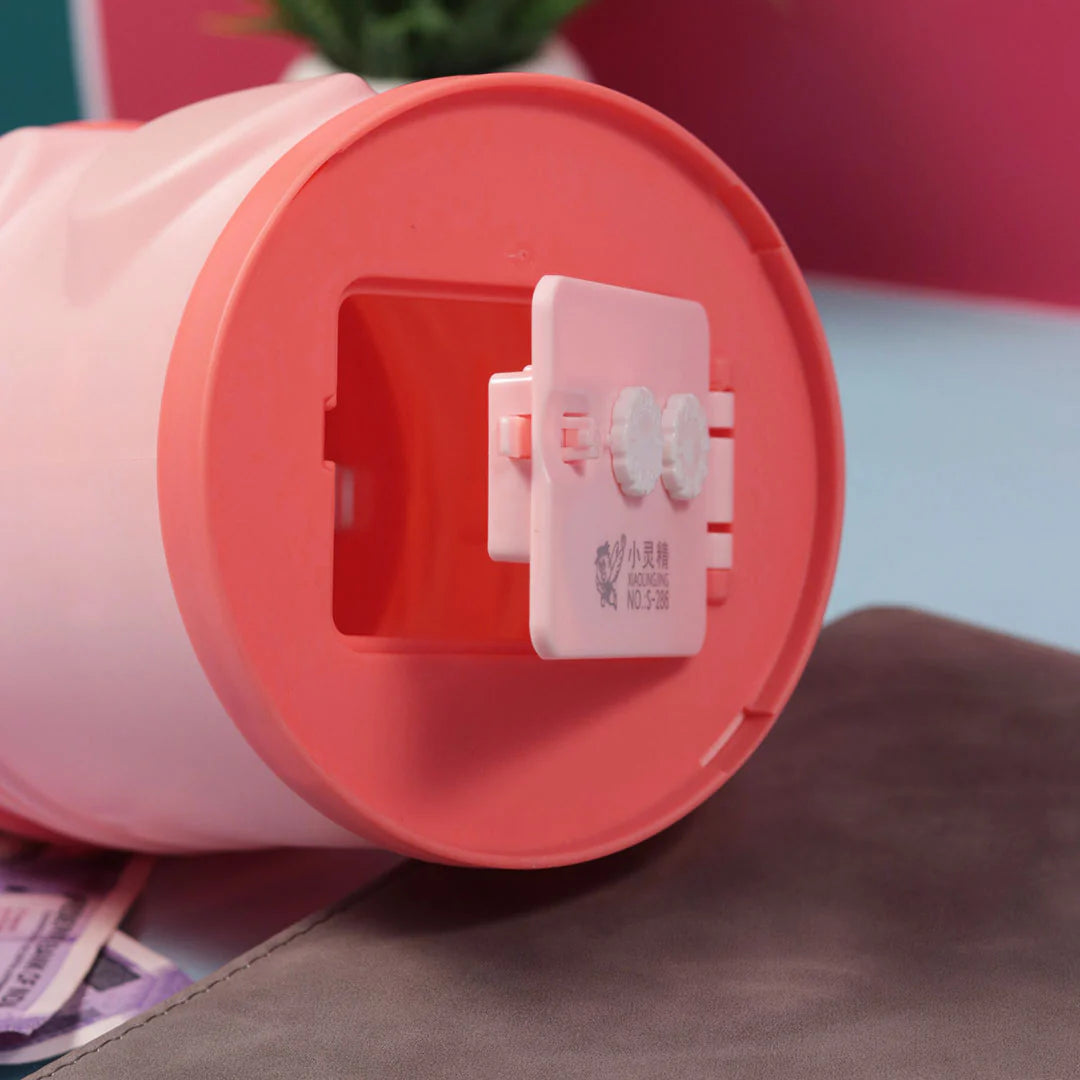 PERSONALIZED PLASTIC PIGGY BANK -UNICORN DESIGN GULLAK FOR GIRLS