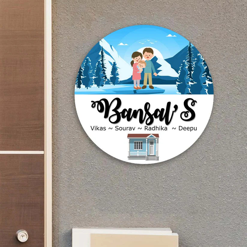 Customized Sublimation Home Name Plates