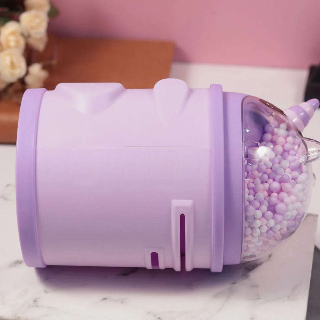PERSONALIZED PLASTIC PIGGY BANK -UNICORN DESIGN GULLAK FOR GIRLS