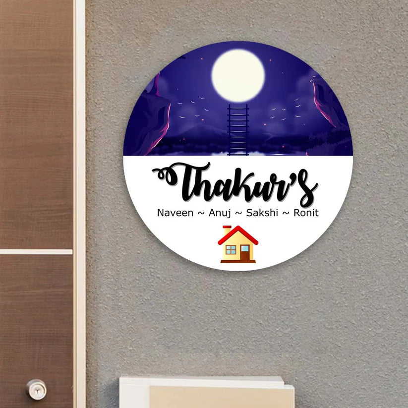 Customized Sublimation Home Name Plates