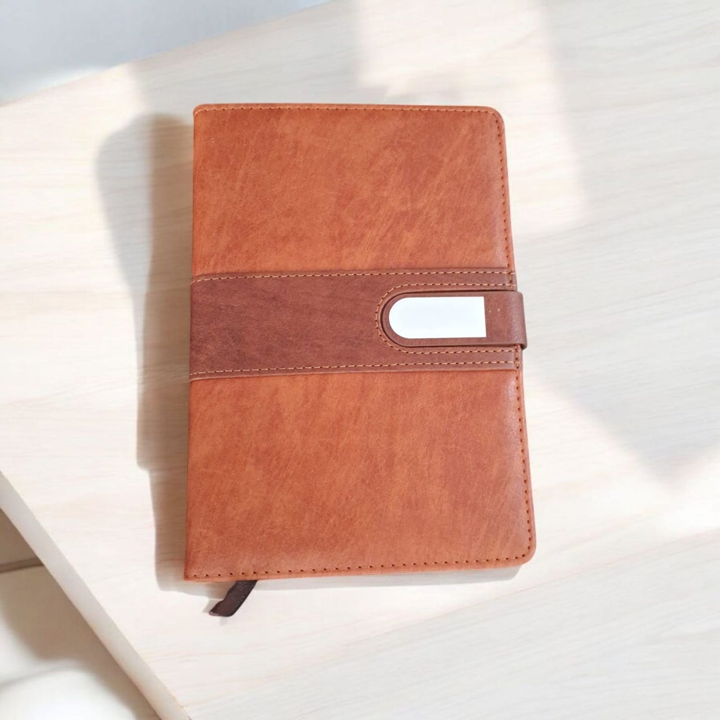 Brown A4 Paper Cover Diary – Custom Name & Logo Printing