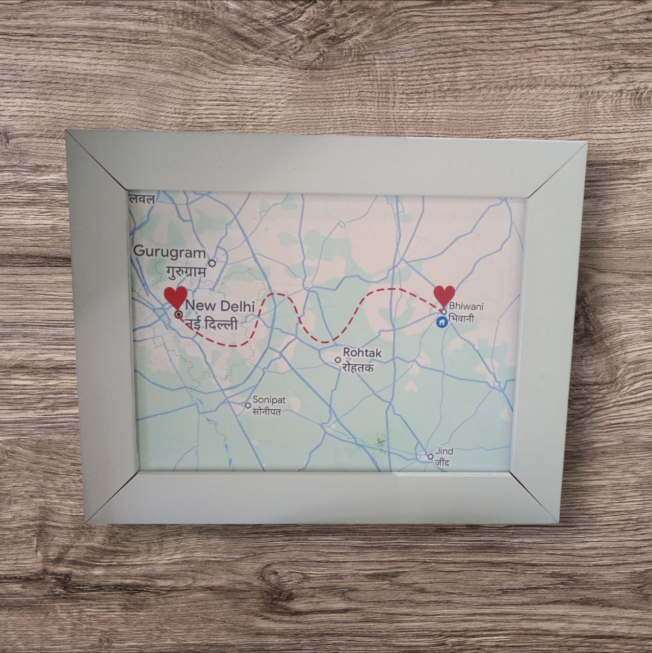 Personalized Long-Distance Map Frame