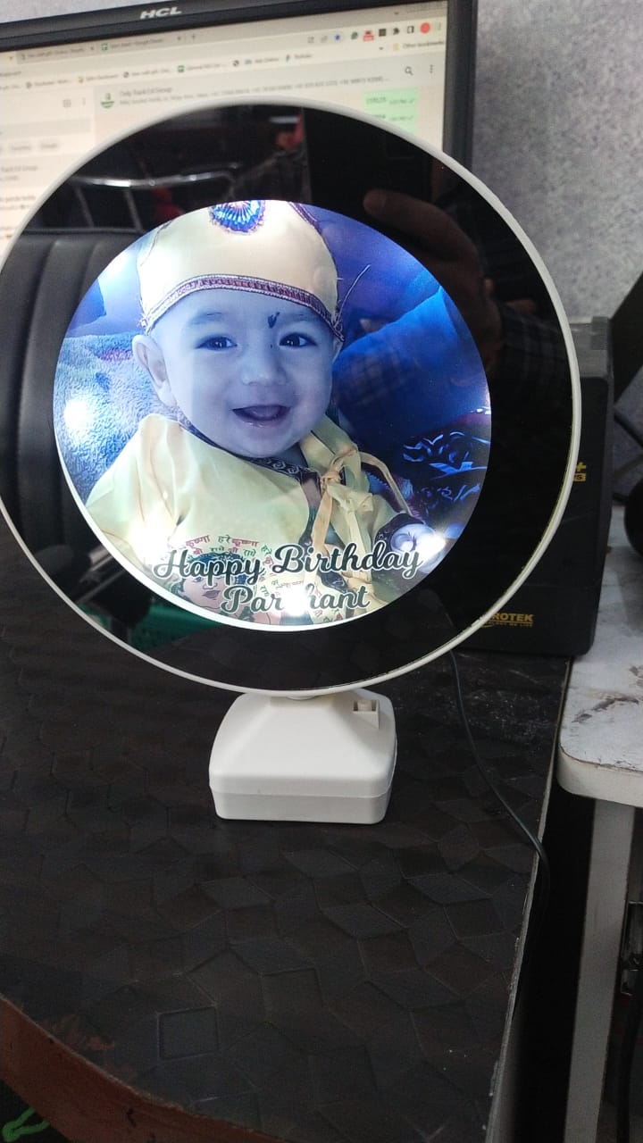 Customised Round Magic Mirror