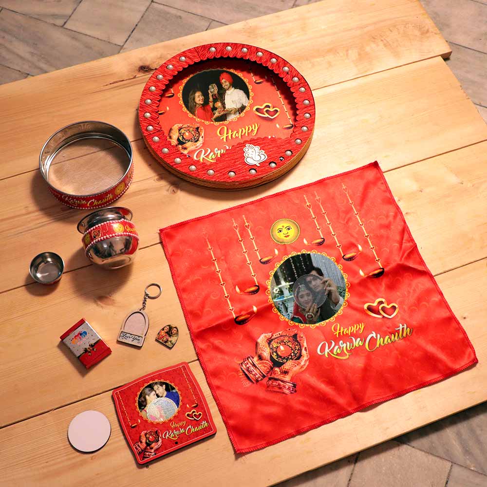 Traditional Karwa Chauth Pooja Thali Set