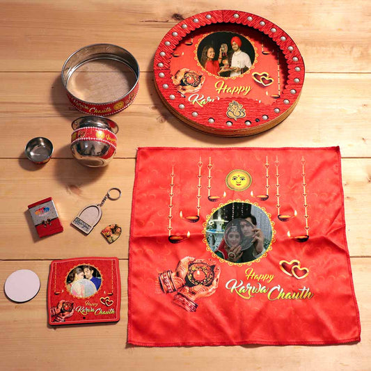 Traditional Karwa Chauth Pooja Thali Set