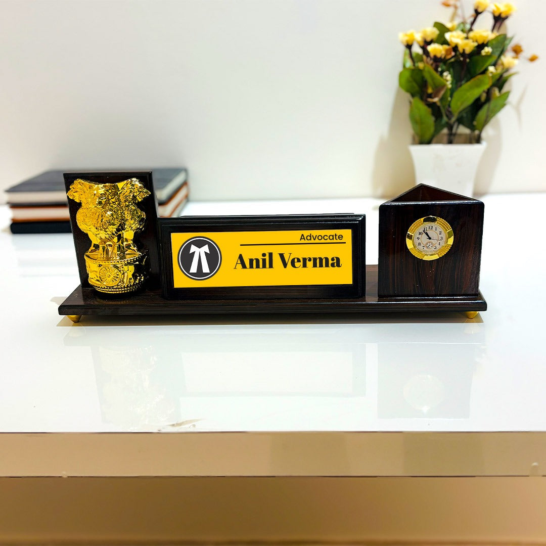 Customise Table Organizer Heavy Finish Wooden .