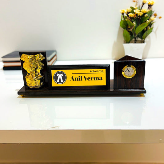 Customise Table Organizer Heavy Finish Wooden .