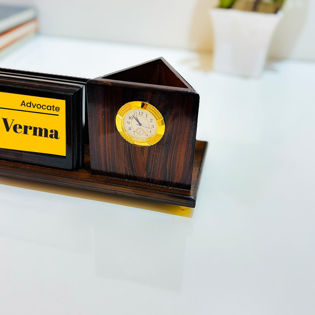 Customise Table Organizer Heavy Finish Wooden .