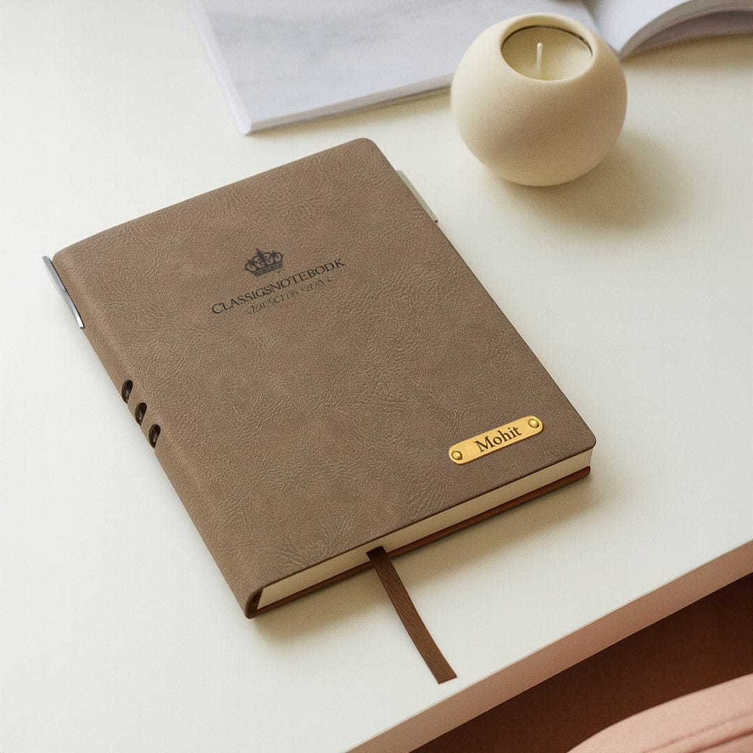 Customize diary with pen.
