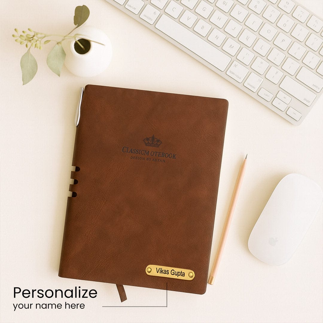 Customize diary with pen.