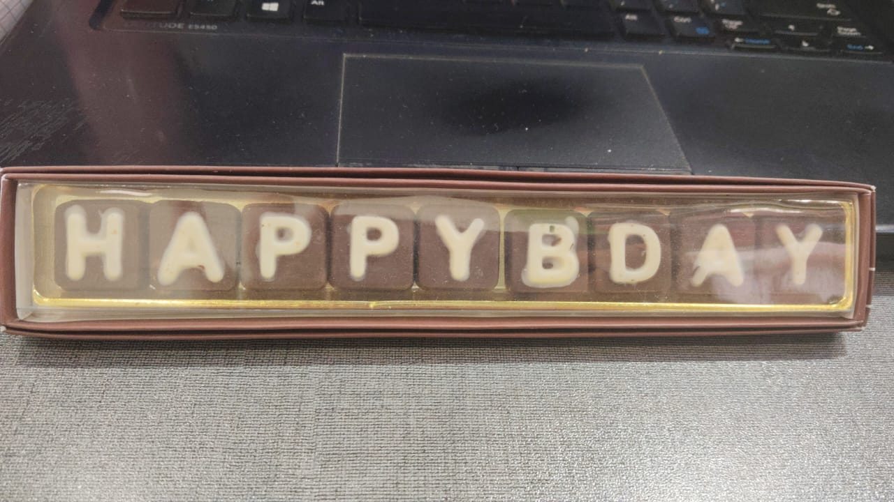 happy birthday chocolate