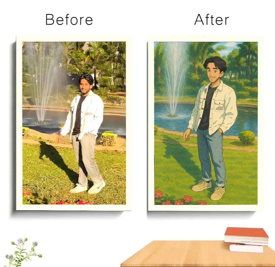 Customize Gibli Art Photo Frame