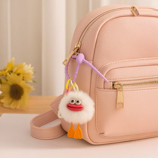 Fluffy Duck Bag Charm.