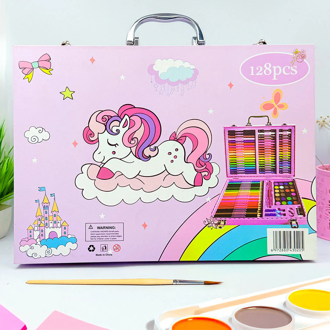 Customized Kids Color Set Suitcase - Set of 128 Piece