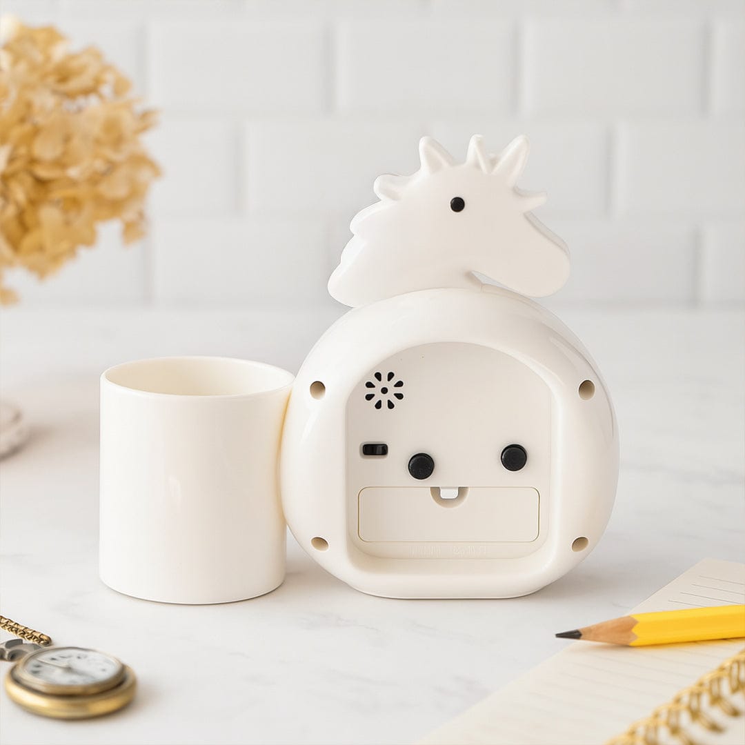 Unicorn Alarm Clock with Pen Holder.