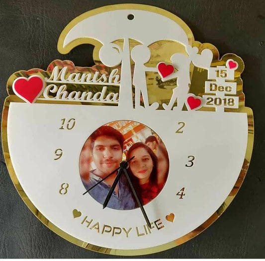 Customise Acrylic Wall Clock 12X12"