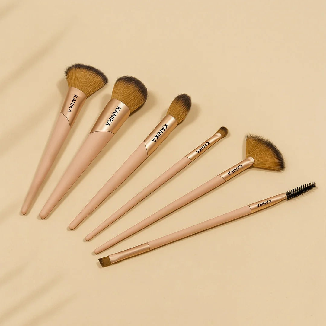 Glam 21 Makeup Brushes - Set of 6.