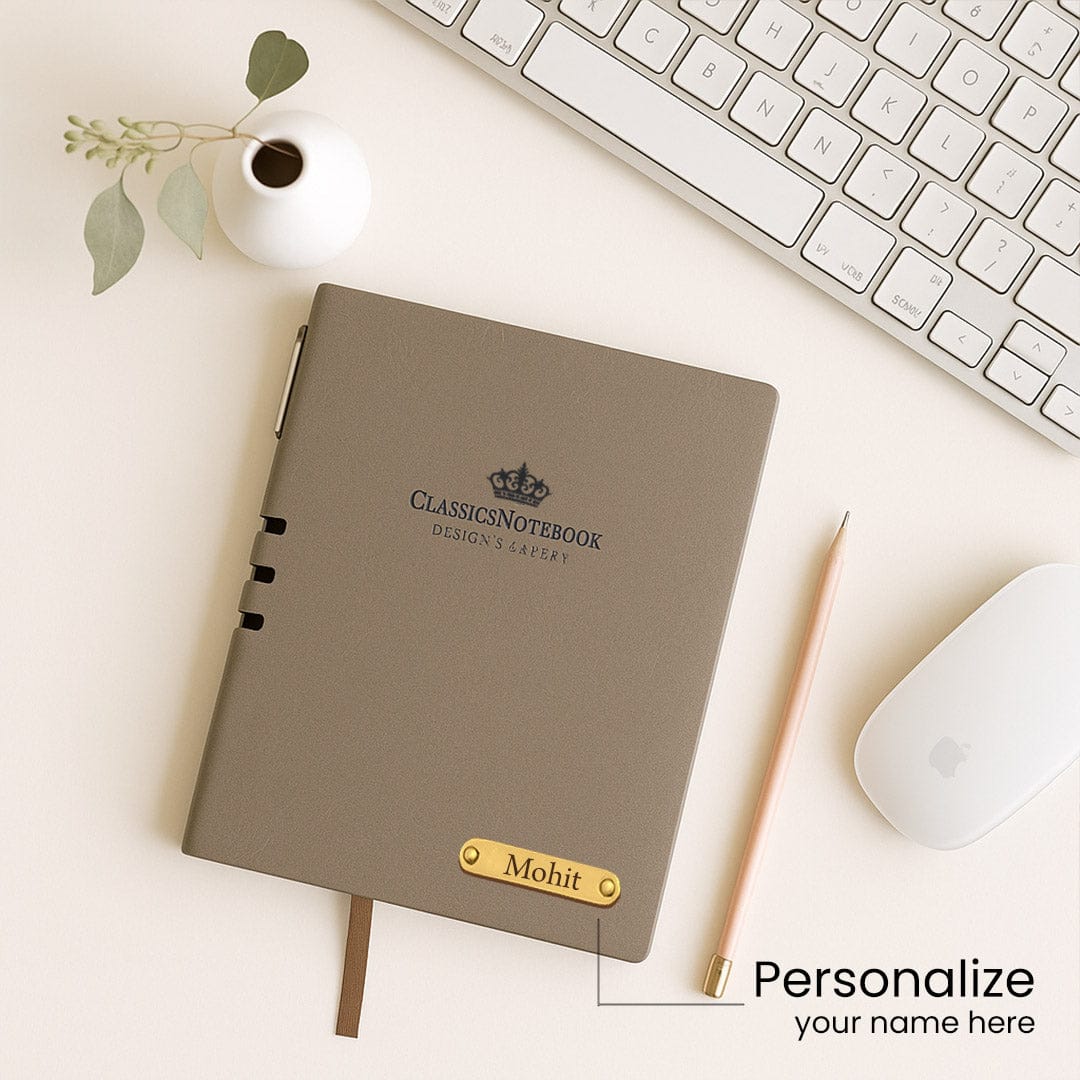 Customize diary with pen.