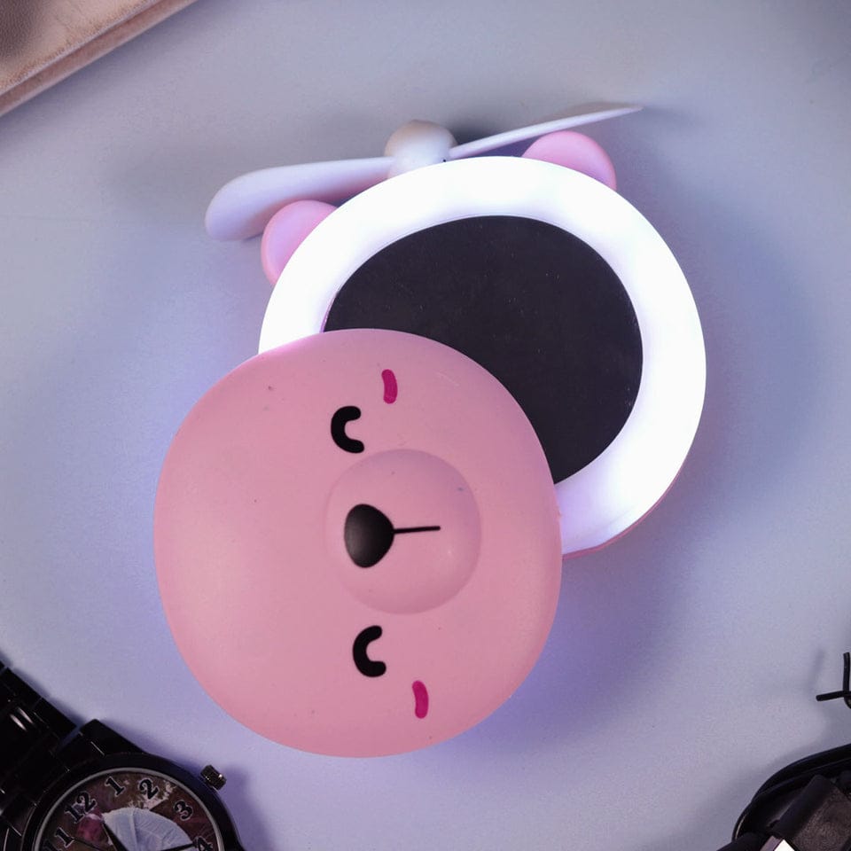 Customise Mini Usb Fan With Mirror And Led