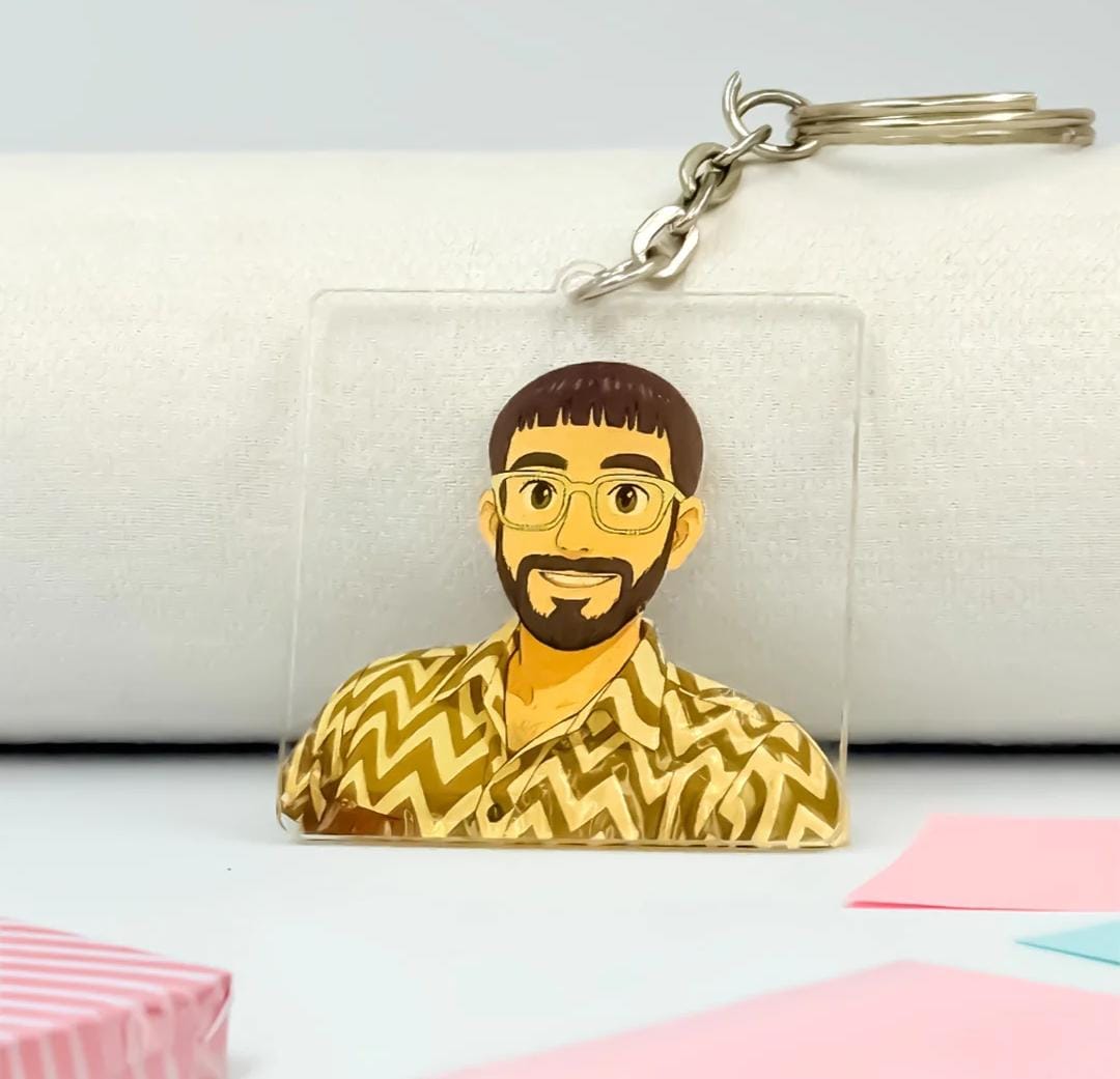 Customize  Ghibli Uv print Arcylic Keychain
