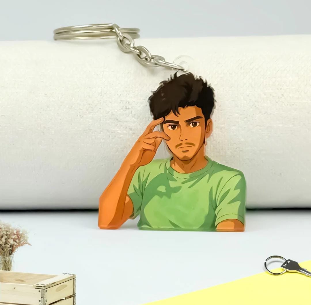 Customize  Ghibli Uv print Arcylic Keychain