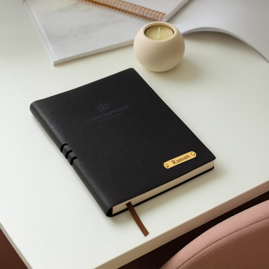 Customize diary with pen.