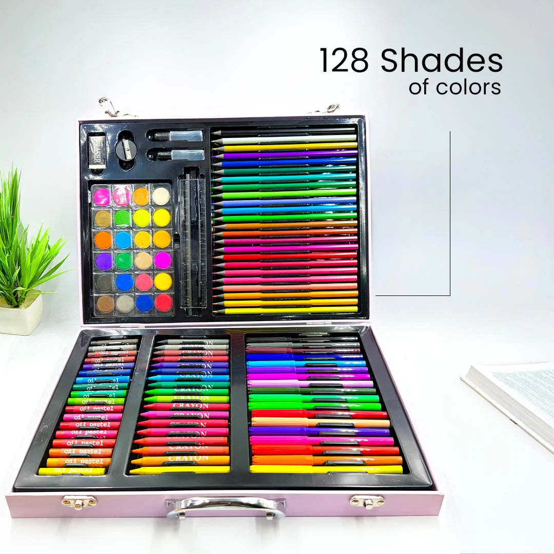 Customized Kids Color Set Suitcase - Set of 128 Piece