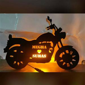 Customized Wooden Couple Name Alphabet Letter LED Lamp