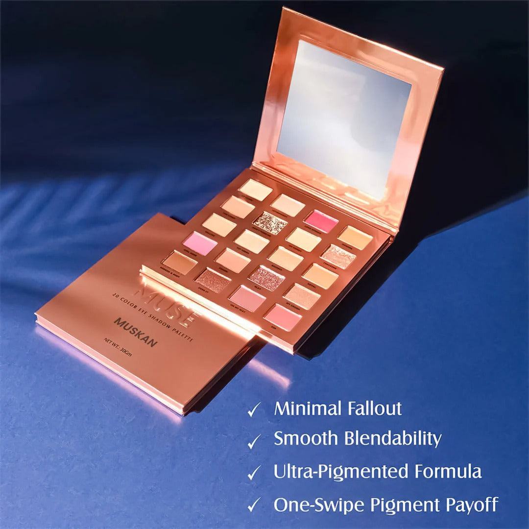 Customized Glam21 Muse 20 Color Eyeshadow Palette.