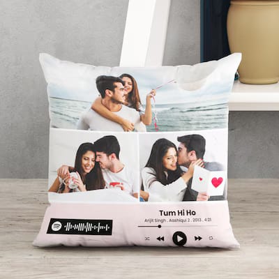 Personalized Square Photo Cushion 15x15"