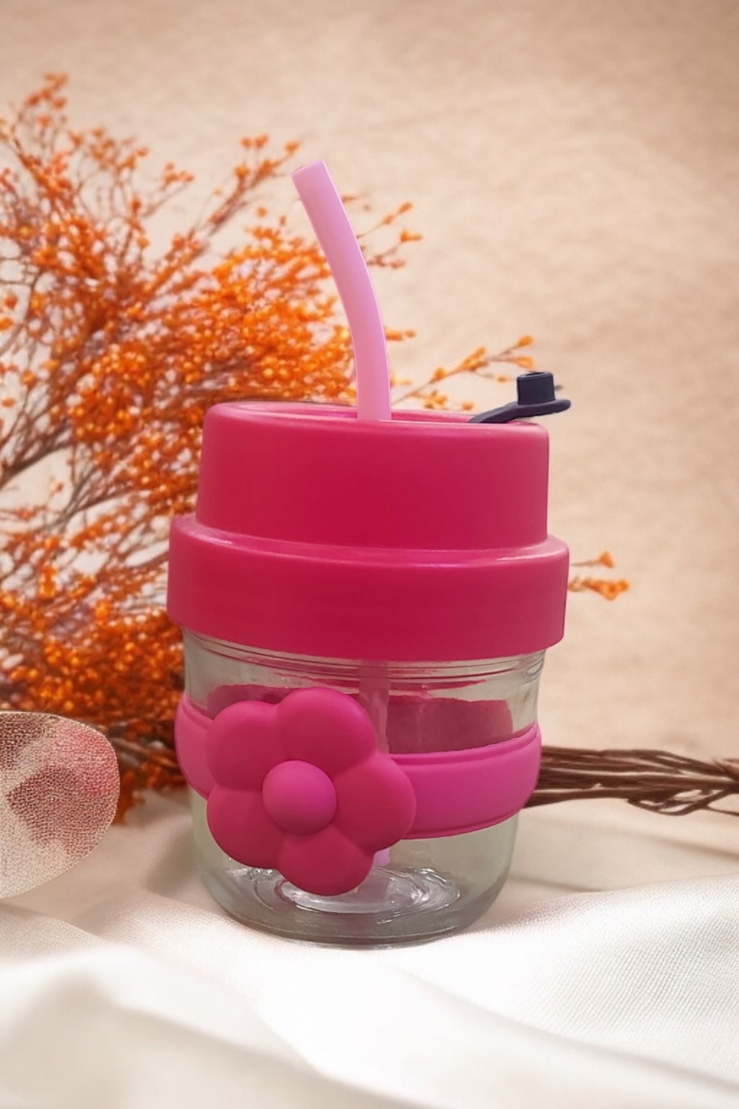Customize  pink sipper mug