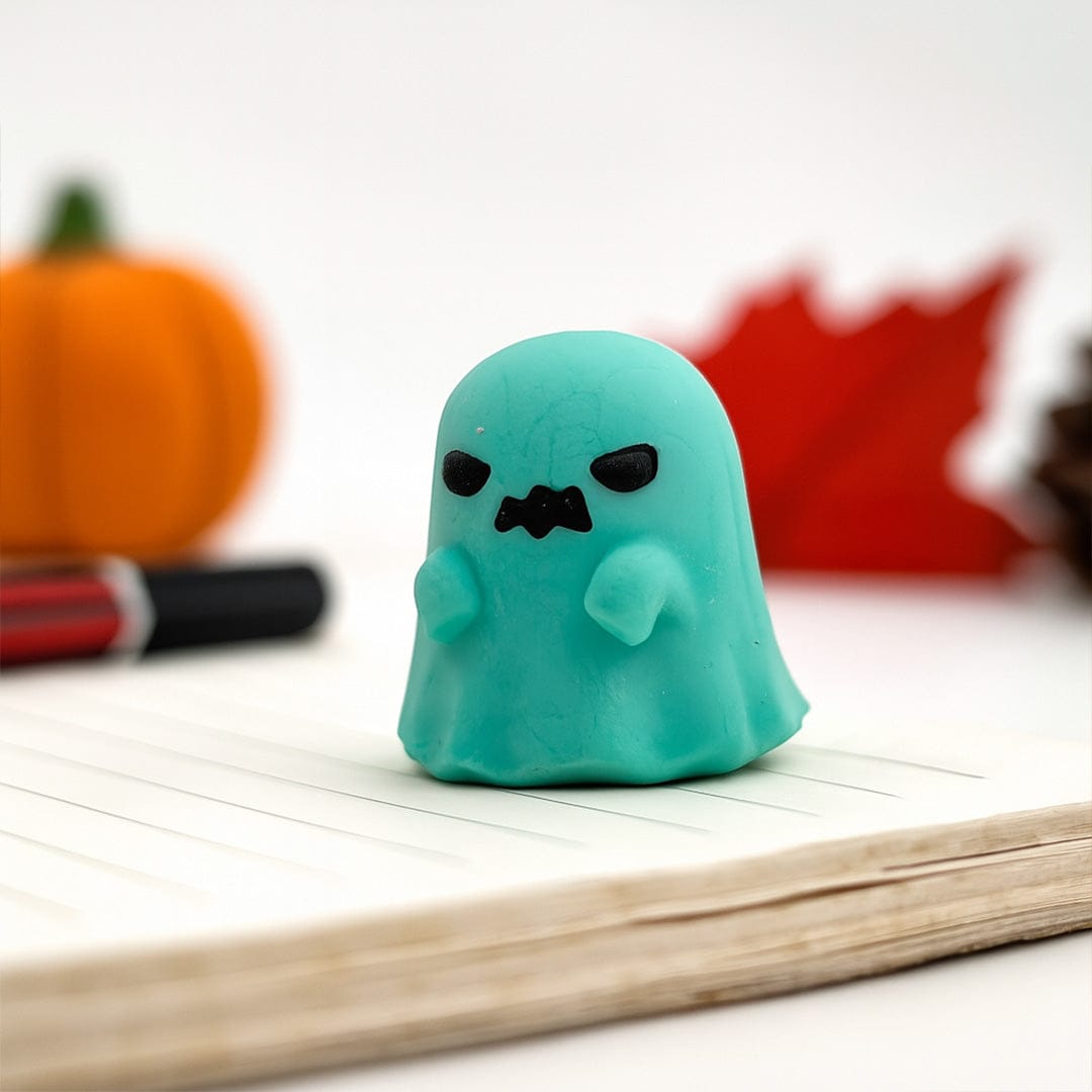 Halloween-themed eraser set.