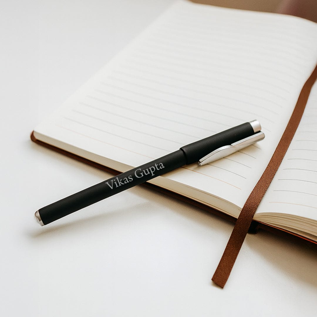 Customize diary with pen.