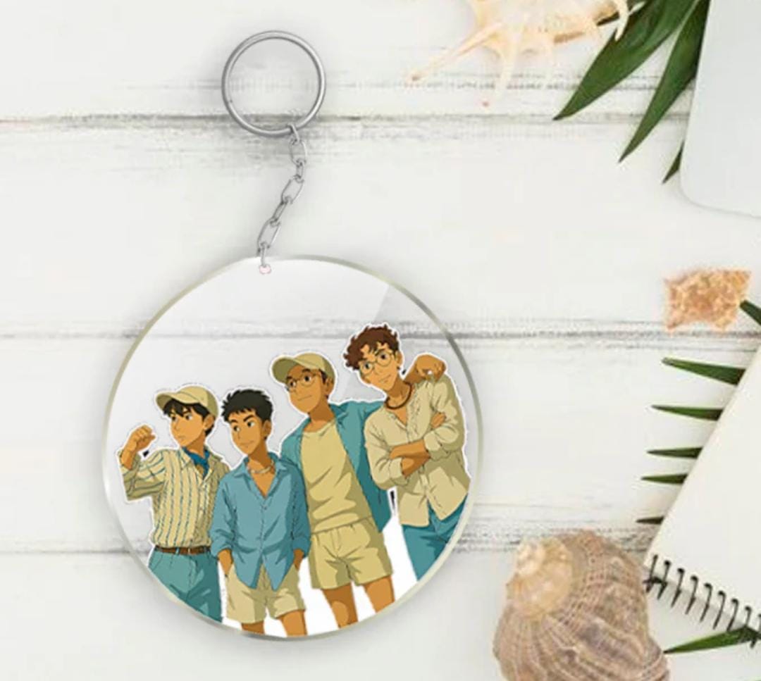 Customize  Ghibli Uv print Arcylic Keychain