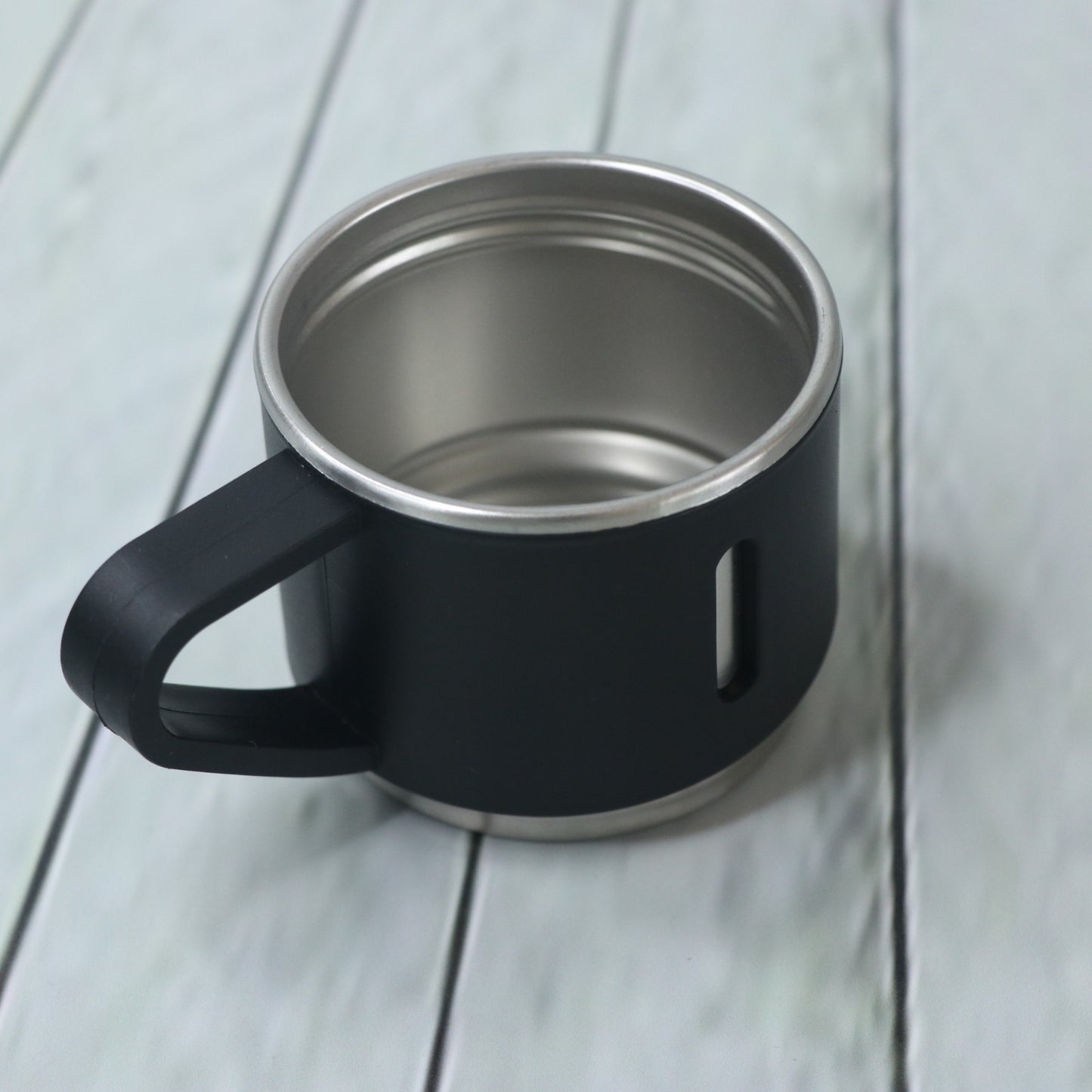 Customise Black flask cup set
