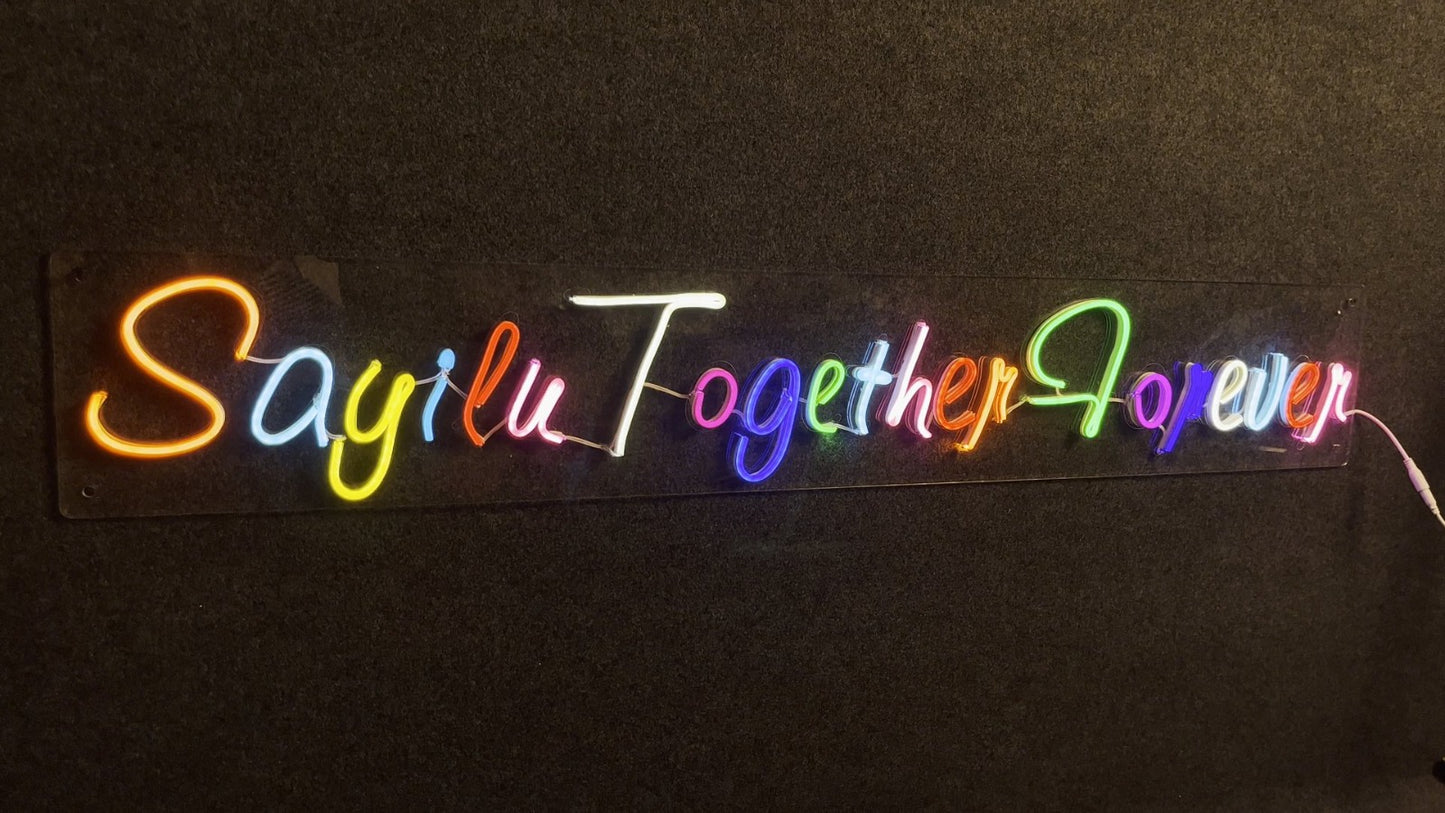 Customized Multi Color Neon With Remote