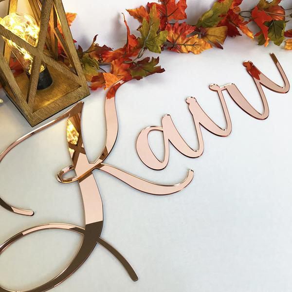 Acrylic Name Cutout