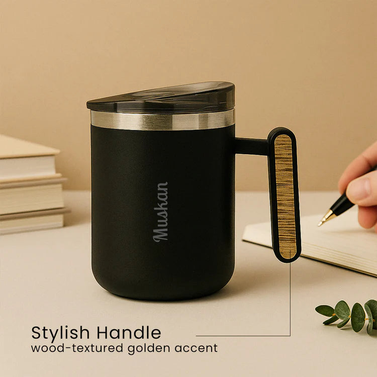 Personalized Black Coffee Mug