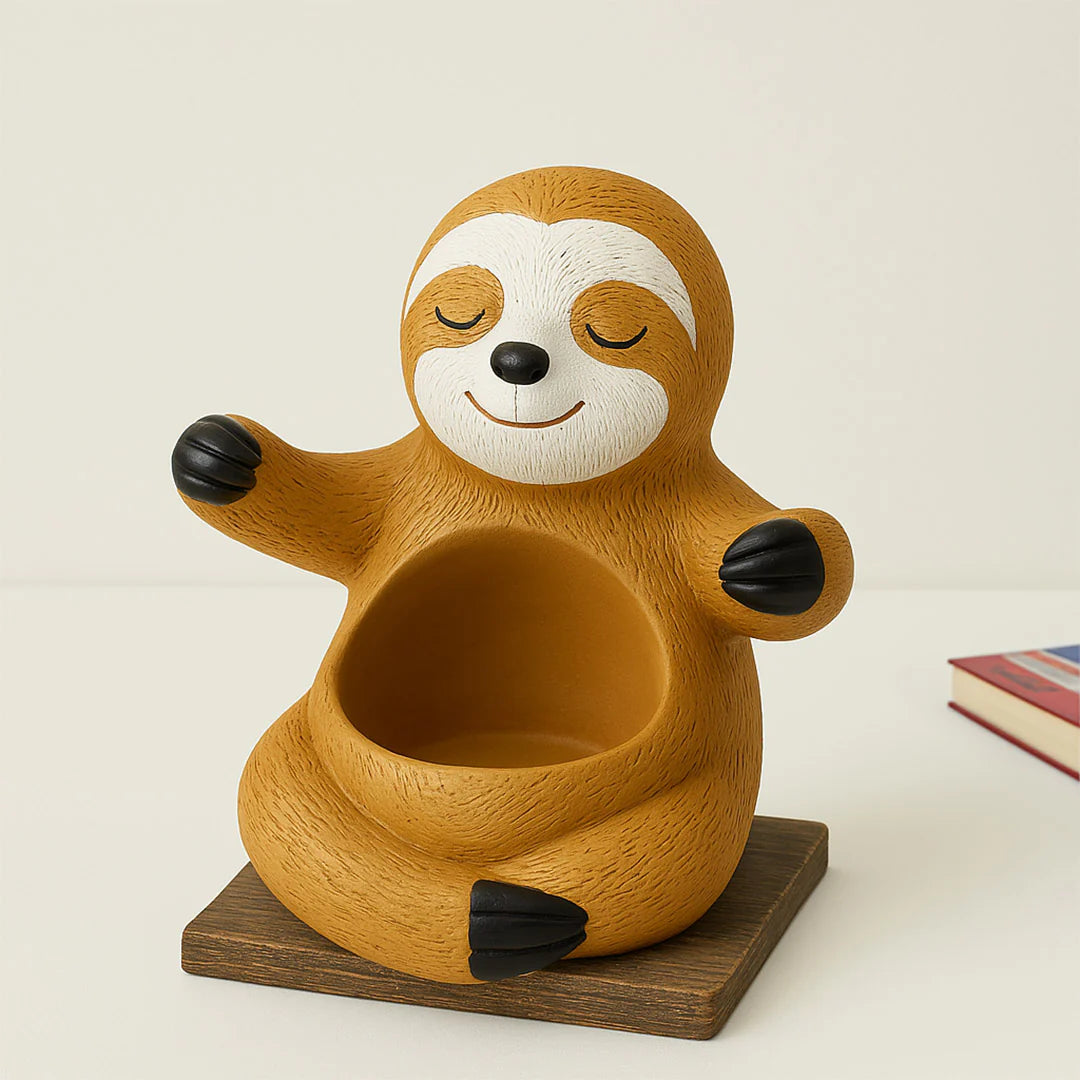 Cute Happy Sloth Planter