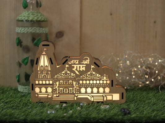 Personalised woooden Ram Mandir