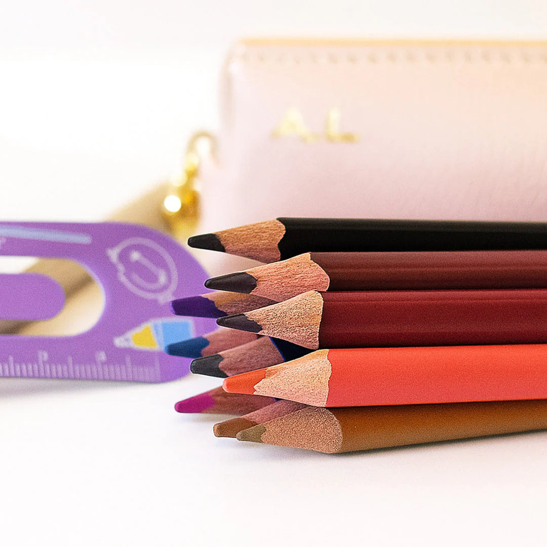 Personalized Name Printed Color Pencil Set – 24 Shades
