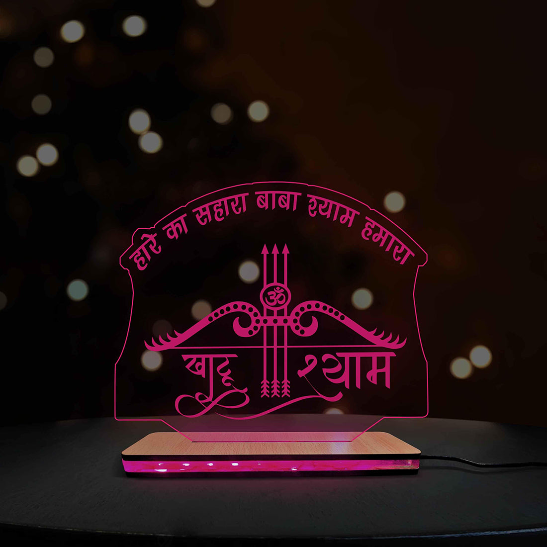 3d Acrylic Khatu Shyam LED Lamp