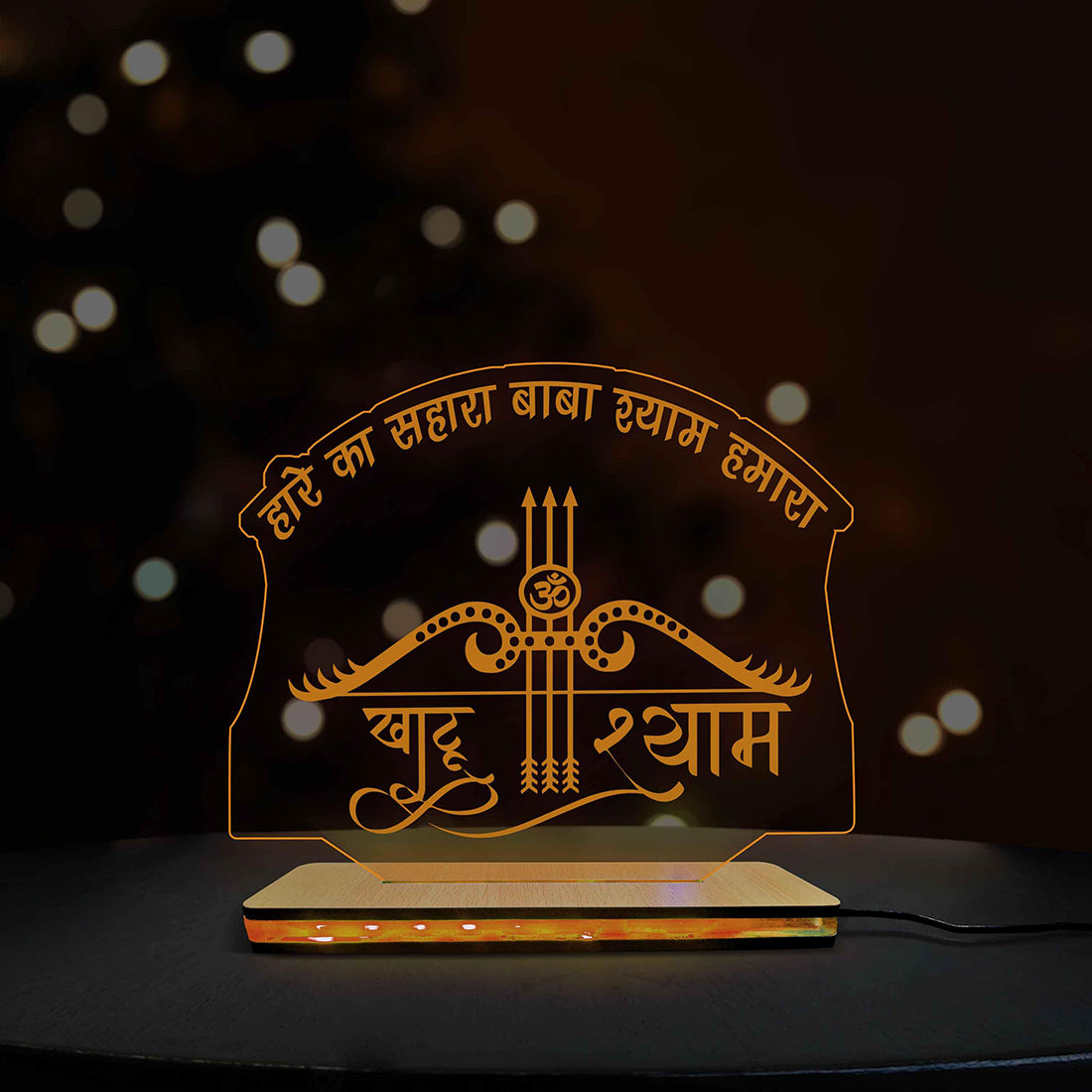 3d Acrylic Khatu Shyam LED Lamp