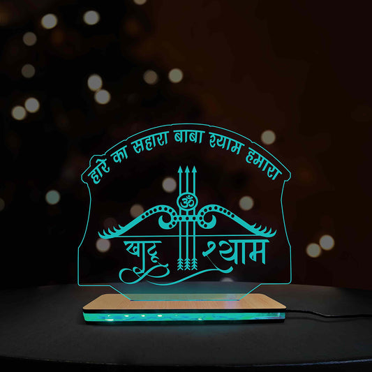 3d Acrylic Khatu Shyam LED Lamp
